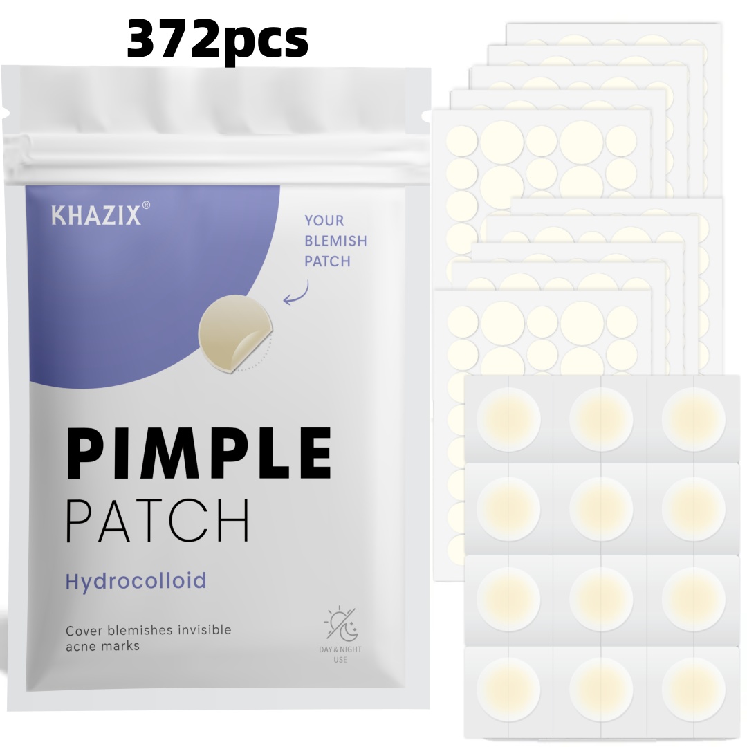 Hydrocolloid Acne Patch - 372PCS Hydrocolloid Acne Pimple Patch, Hydrocolloid