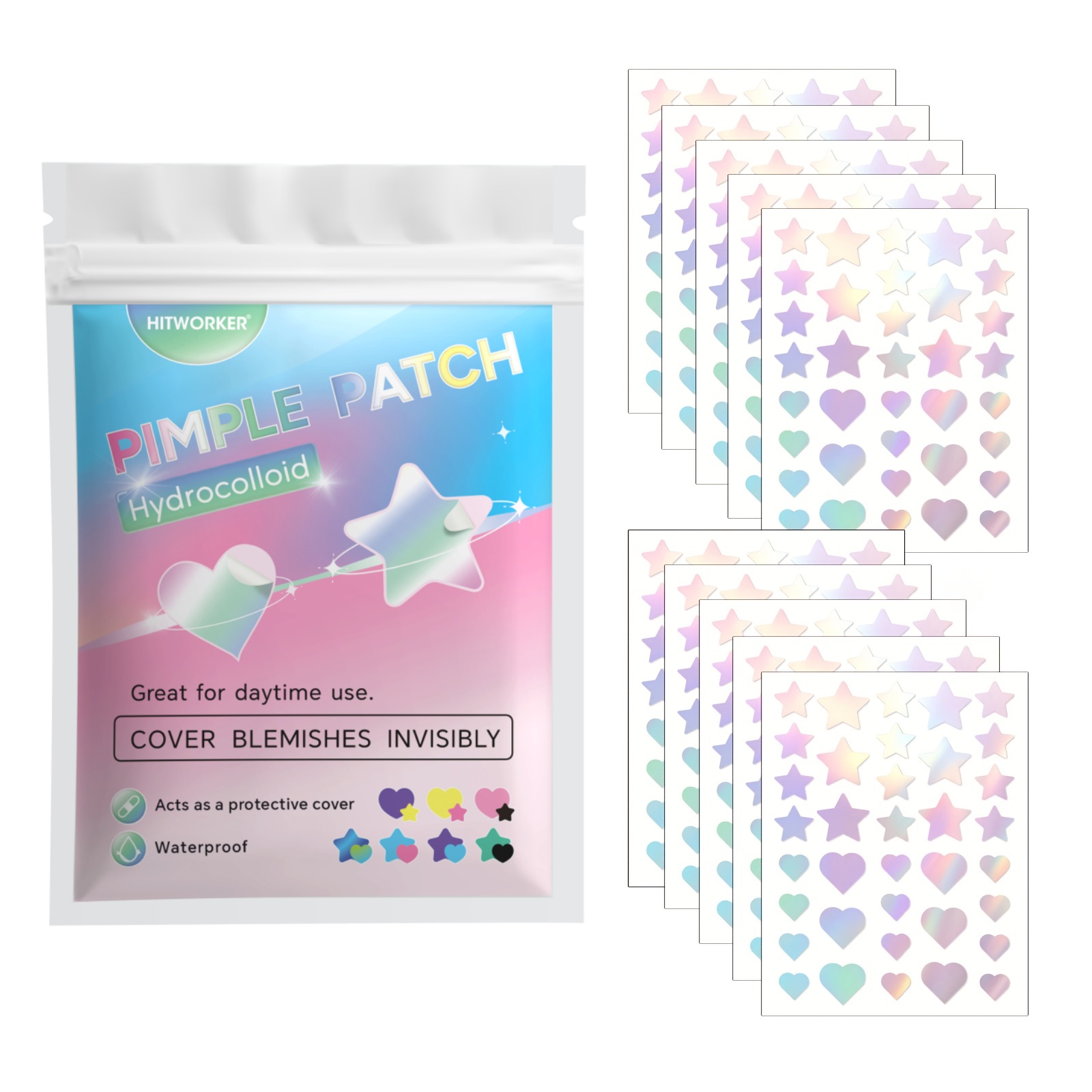 Skincare Acne - 360pcs Colorful Acne Patches – gentle