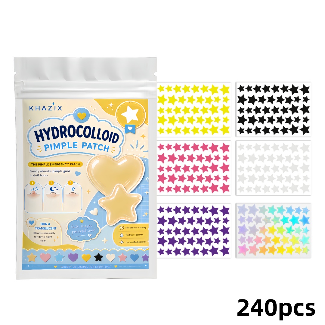 Hydrocolloid Acne Patch - 240pcs Star Pimple Patches For Face