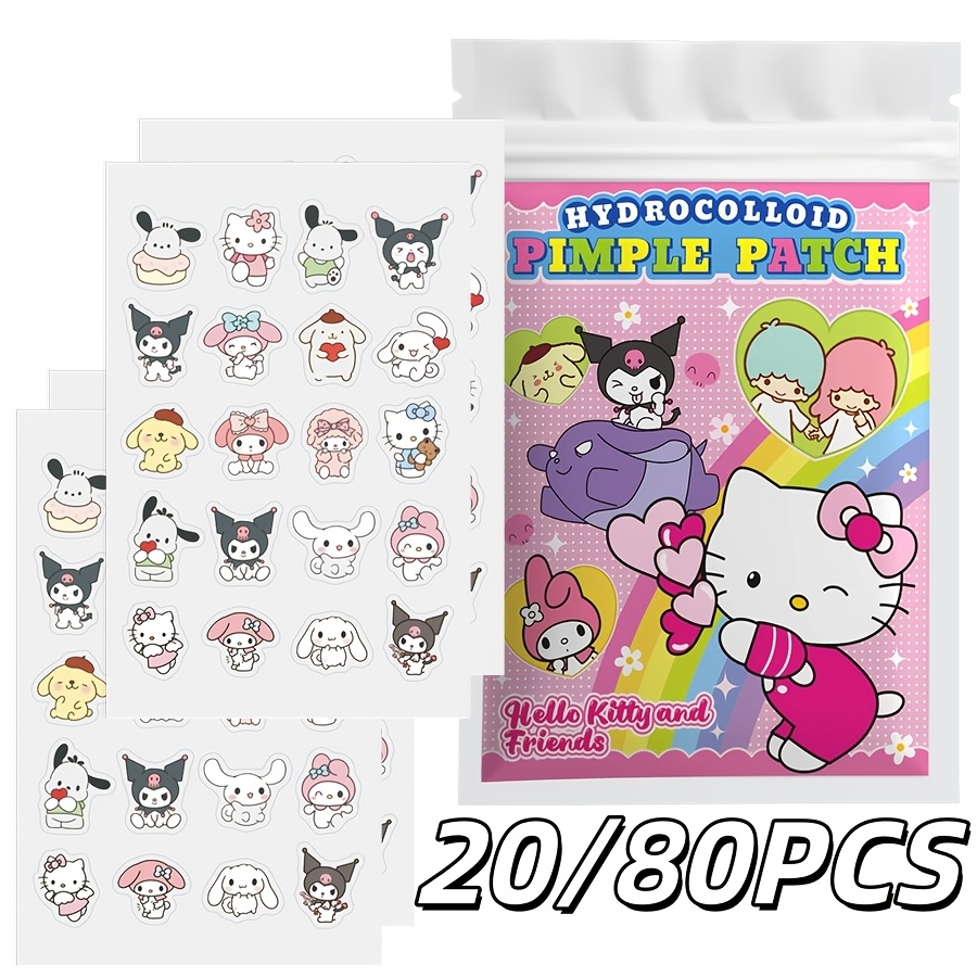 Hydrocolloid Acne Patch - 20/80PCS Sanrio Hello kitty Cartoon hydrocolloid