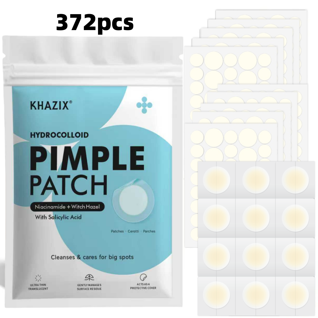 Hydrocolloid Acne Patch - 372PCS Hydrocolloid Acne Pimple Patch, Hydrocolloid