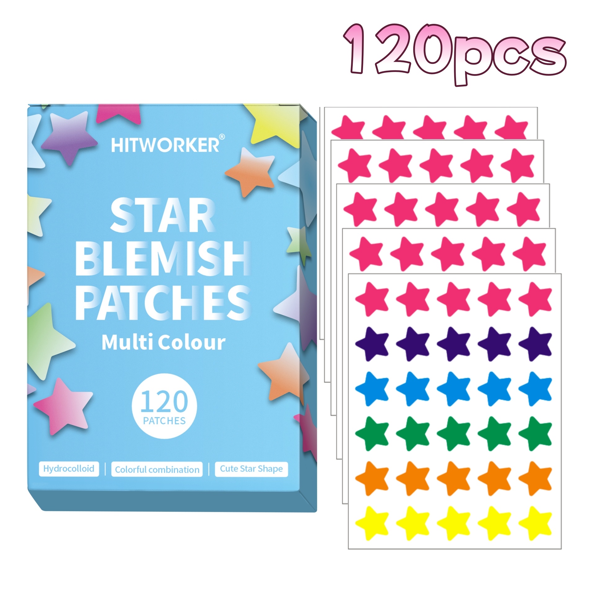 Skincare Acne - 120pcs Salicylic Acid Acne Patches Colorful