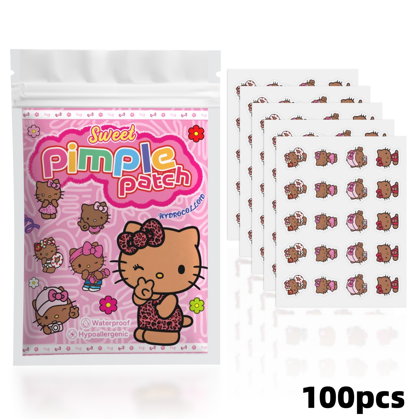 100PCS hello kitty Acne patche - Hydrocolloid Acne Patch 评论和价格
