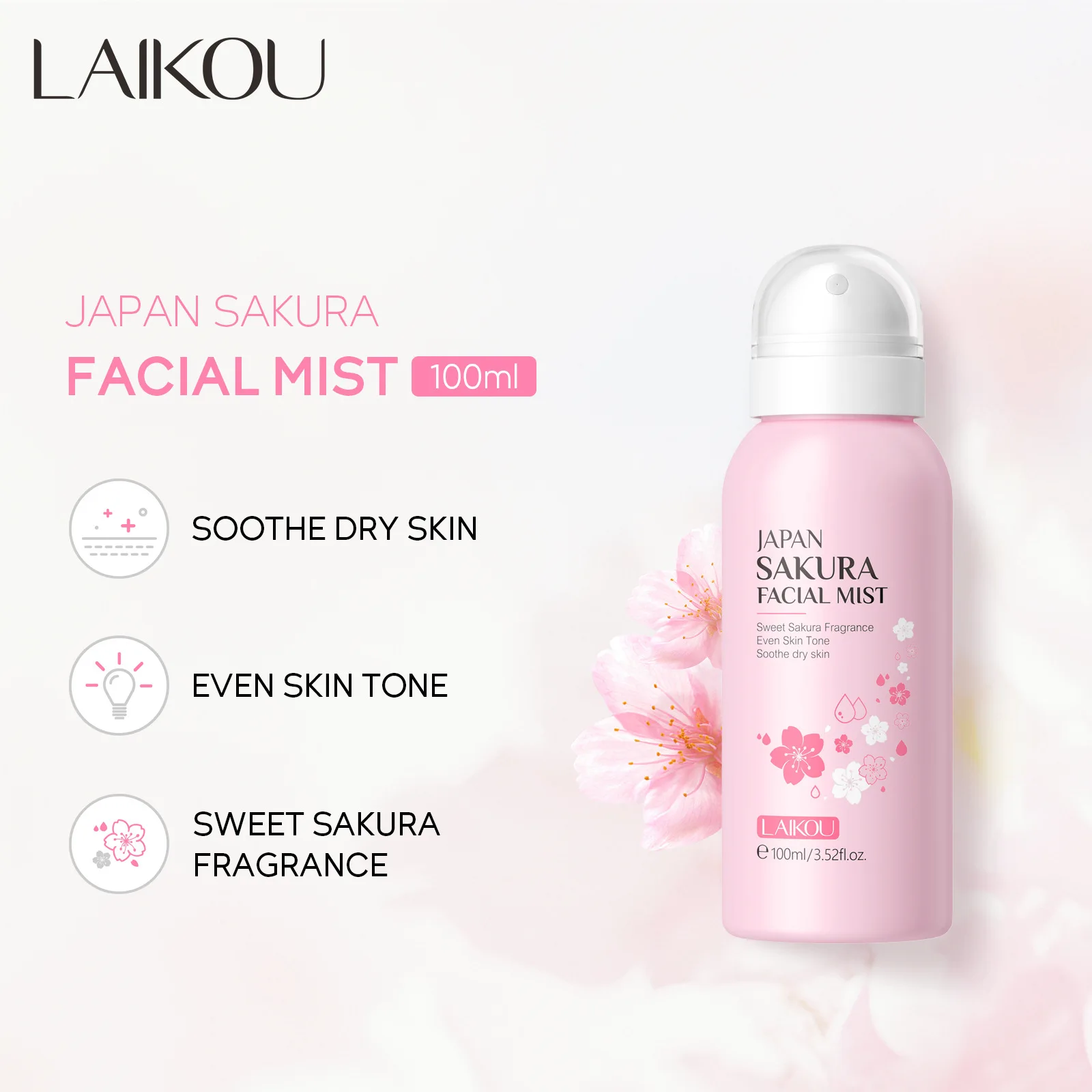 LAIKOU Sakura Facial Mist Brig - Skincare Niacinamide 评论和价格