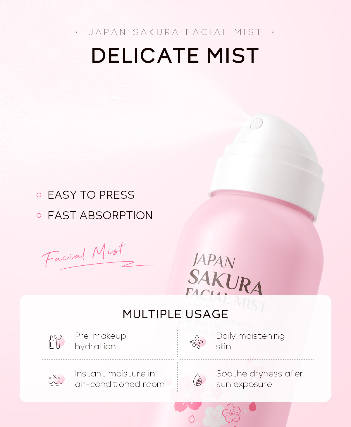 LAIKOU Sakura Facial Mist Brig - Skincare Niacinamide 评论和价格