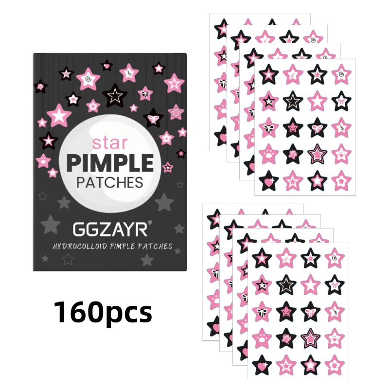 80/160pcs Star Acne Patch Set  - Skincare Acne 评论和价格