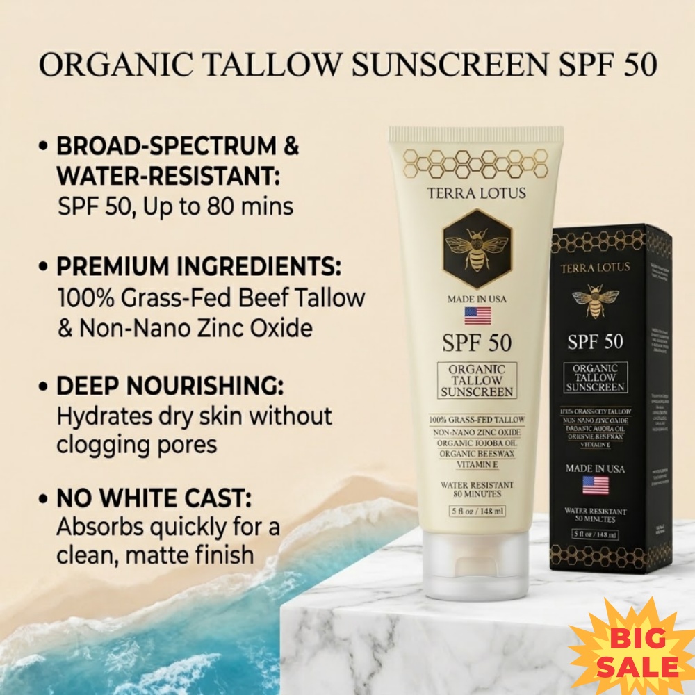 Organic Tallow Sunscreen SPF 5 - Spf 50 Sunscreen 评论和价格