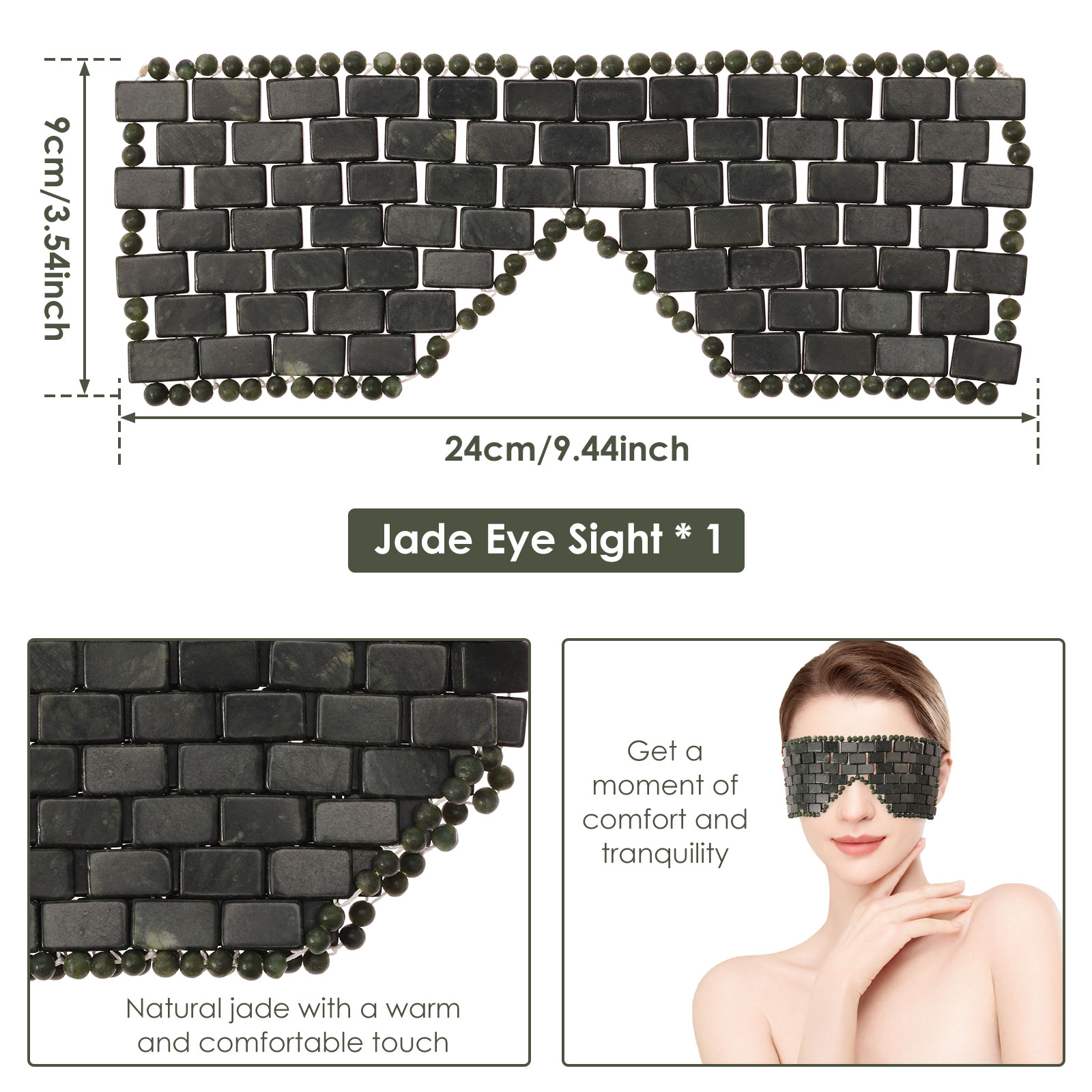 Jade Eye Mask Portable Jade St - Skincare Indonesia 评论和价格
