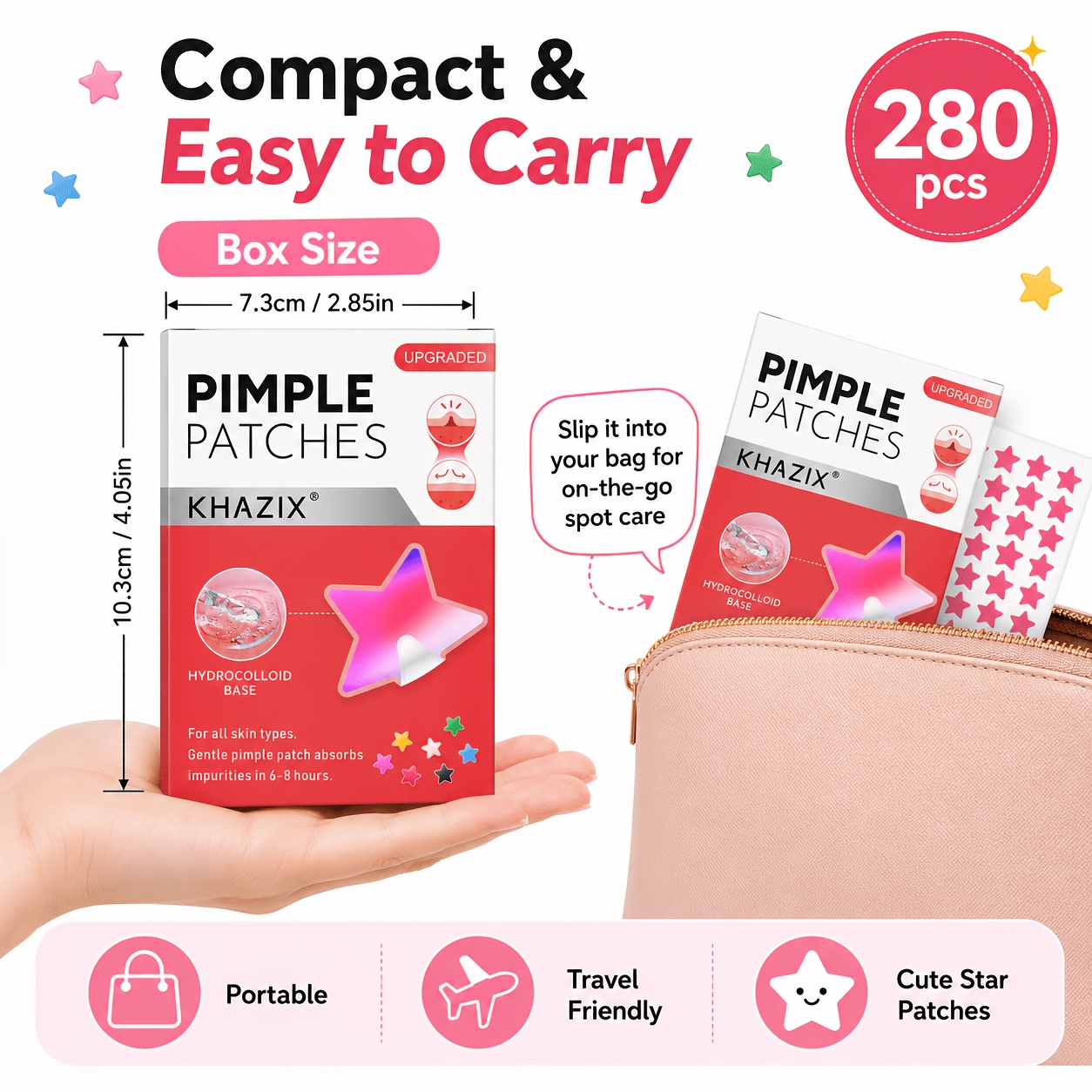 280pcs Star Pimple Patches, 7  - Hydrocolloid Acne Patch 评论和价格