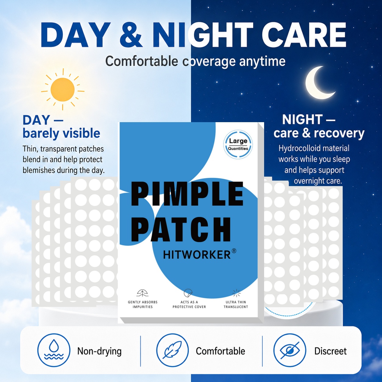 800Pcs Hydrocolloid Acne Pimpl - Skincare Acne 评论和价格