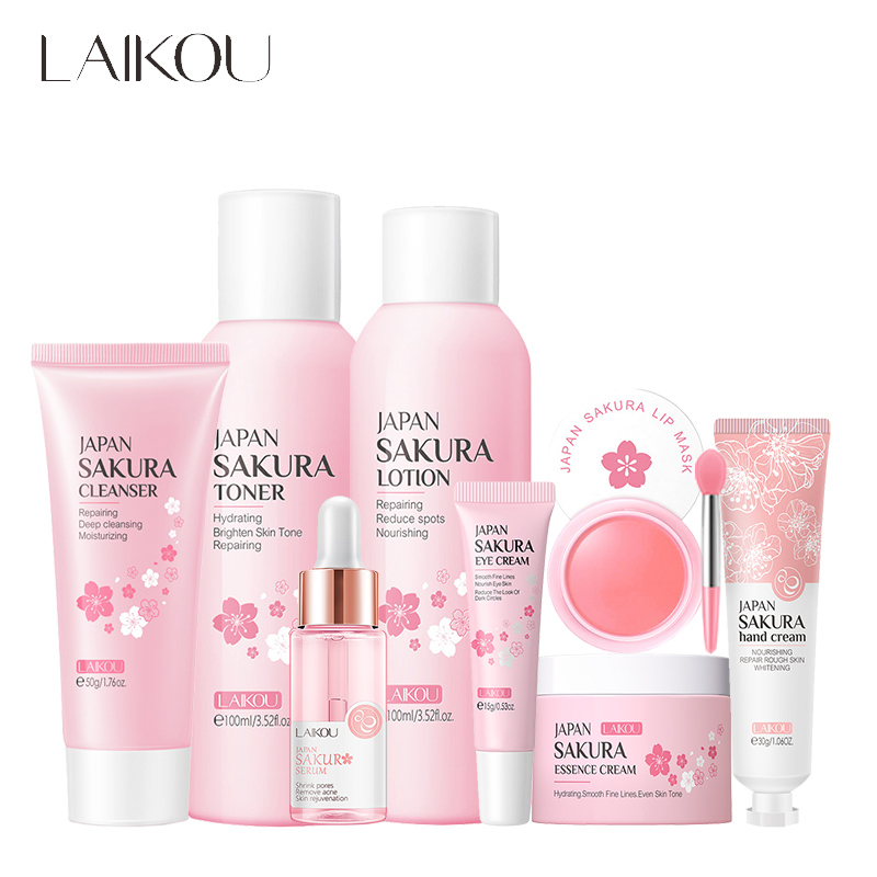 LAIKOU 8Pcs Sakura Facial Skin - Skincare Niacinamide 评论和价格